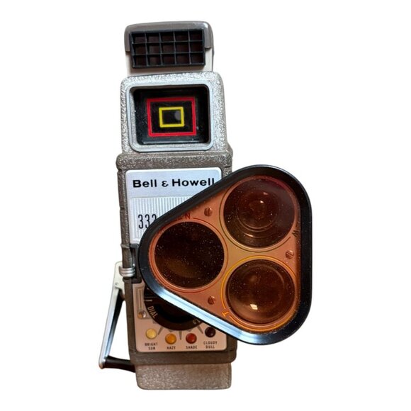 Vintage Film Movie Camera Camcorder Bell Howell Electric Eye 3 Lens 8mm w/Manual - Picture 5 of 10